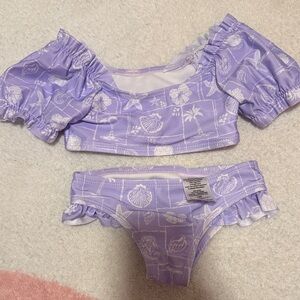 Wonder Nation Purple Kids Swim Bikini